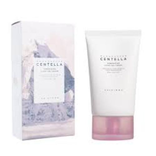 SKIN1004 Madagascar Centella Poremizing Light Gel Cream white tube with pink cap beside its floral illustrated product box.