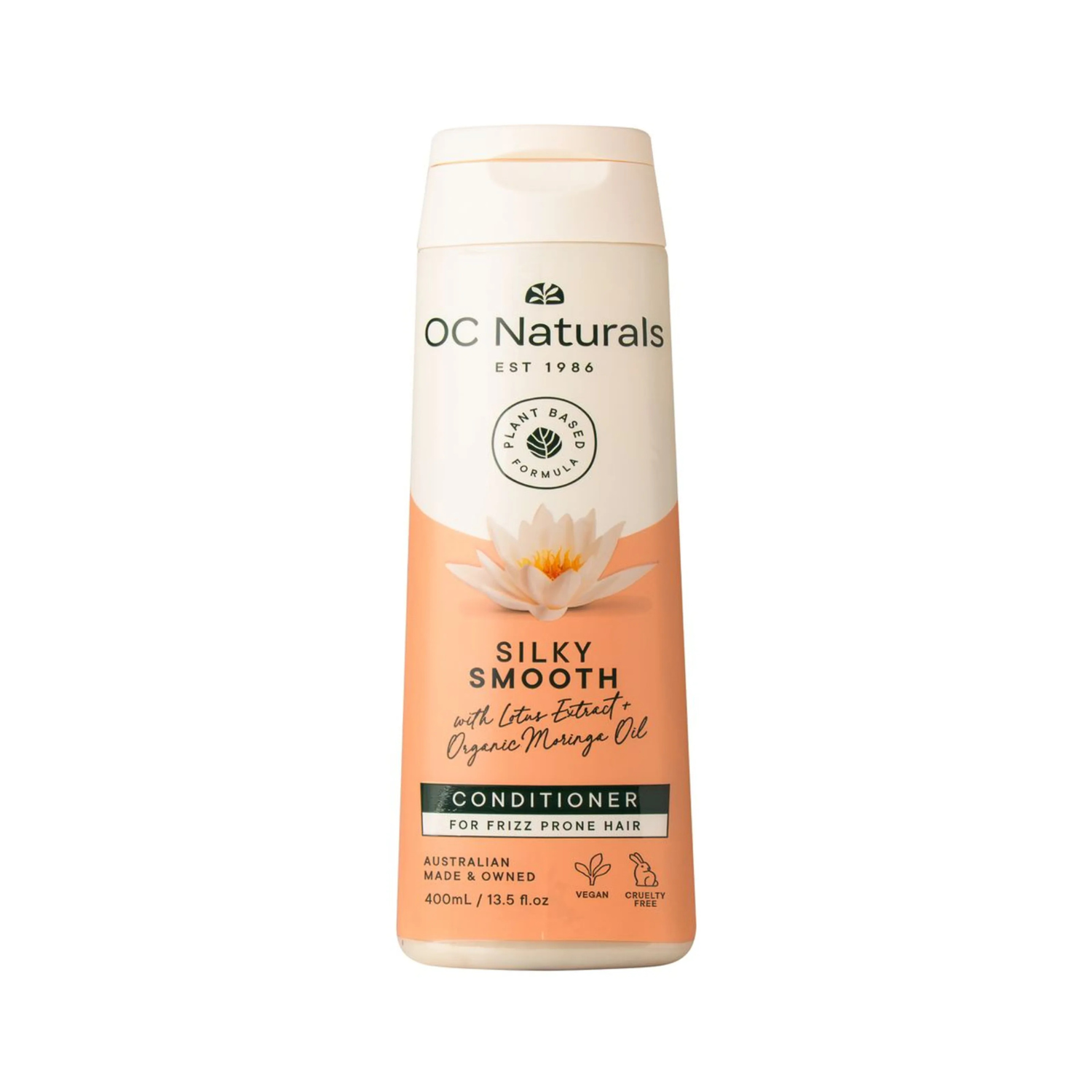 OC Naturals Silky Smooth Conditioner bottle by Reem n Cream for frizzy hair care