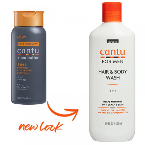 Cantu Men's 3-in-1 Shampoo, Conditioner, And Bodywash