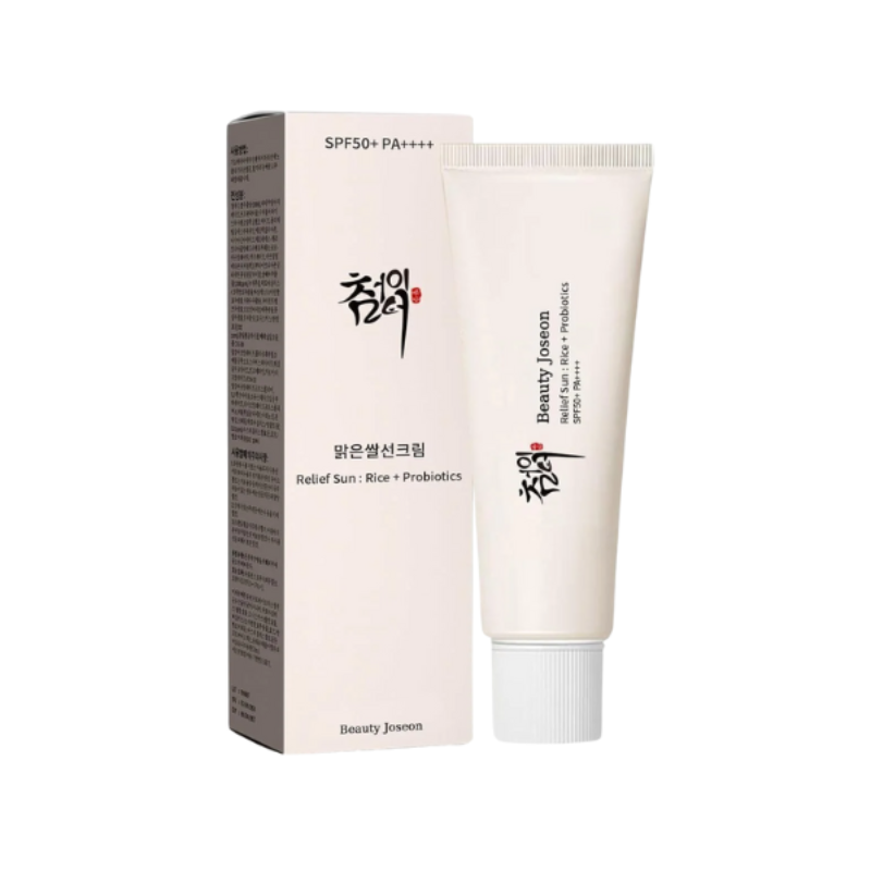 Beauty of Joseon Rice Probiotic SPF50 applied for daily sun care in Saudi Arabia