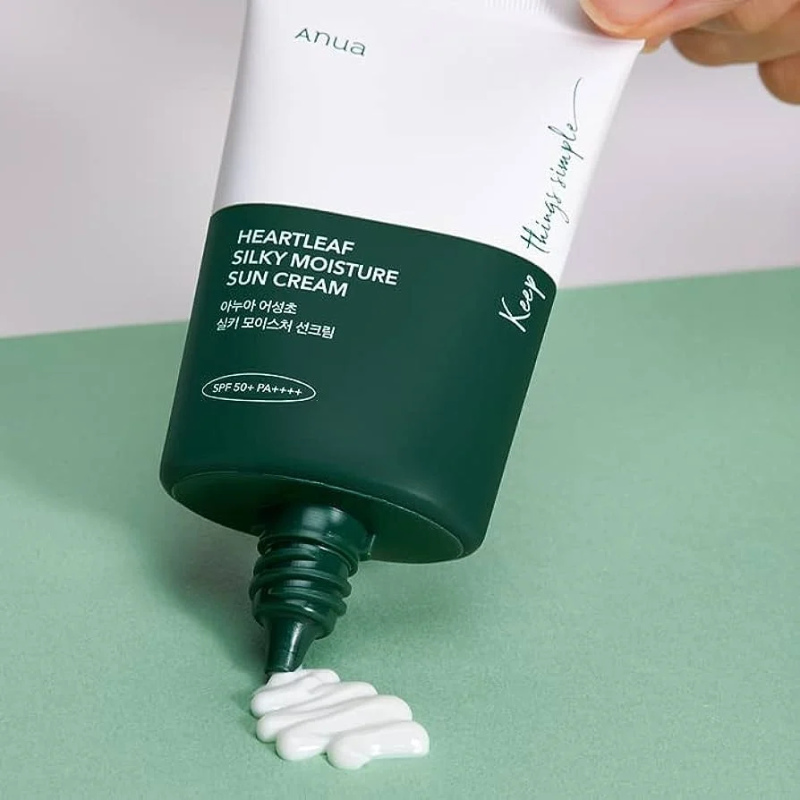 Anua Heartleaves Silky Moisture Sunscreen