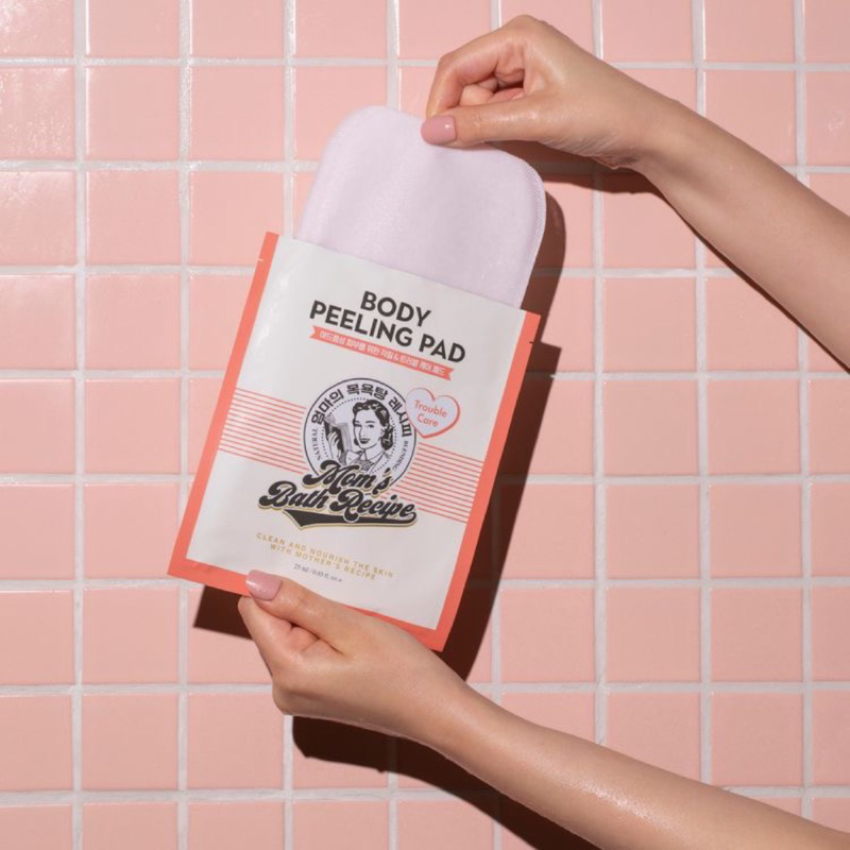 Mom's Bath Recipe Body Peeling Pink