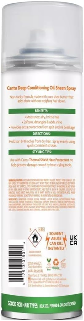Cantu Oil Sheen Deep Conditioning Spray with Shea Butter