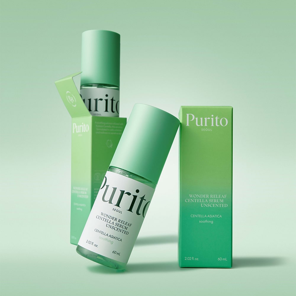 Purito skincare packaging with full Sensitive Skin Care Set displayed in Saudi Arabia
