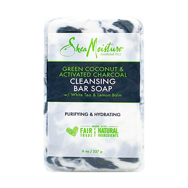 Shea Moisture Green Coconut & Activated Charcoal Cleansing Bar Soap